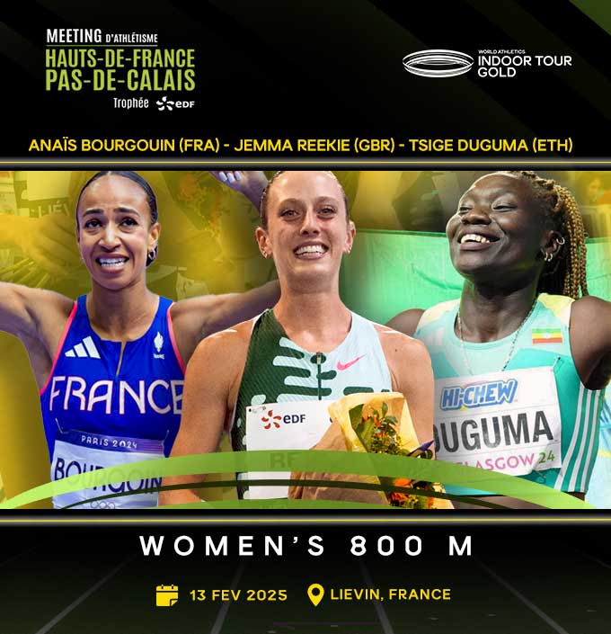 Battle au sommet sur le 800m féminin !