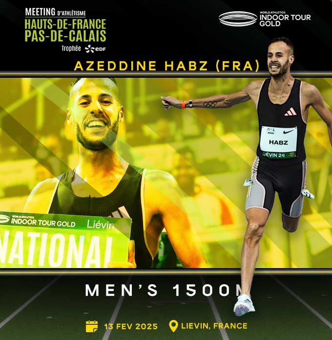 Azeddine Habz, 1st Frenchman on the track!