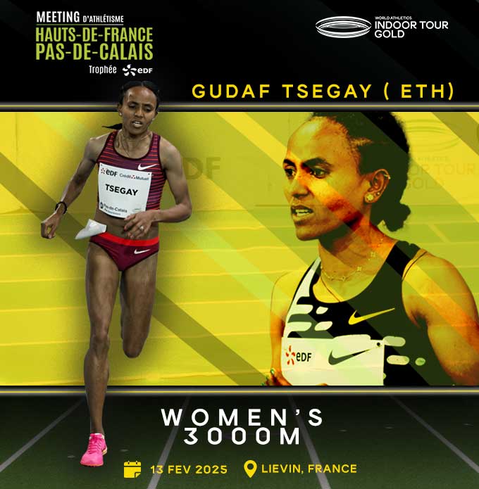 Gudaf Tsegay de nouveau sur le 3000m !