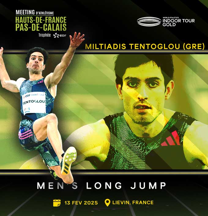 One of the best jumpers of all time, Miltiadis Tentoglou, at Liévin