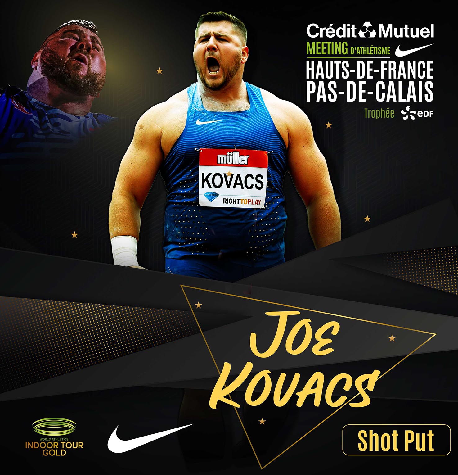 Le baptême de Joe Kovacs à Liévin