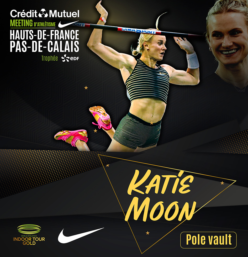 The triple world champion and Olympic champion, Katie MOON returns to Lievin for the fifth time !